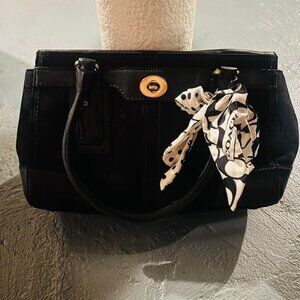 COACH Logo Handbag with Accent Ribbon - **AUTHENTIC**